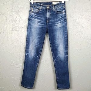 AG Adriano Goldschmied Mari Crop High-Rise Jeans